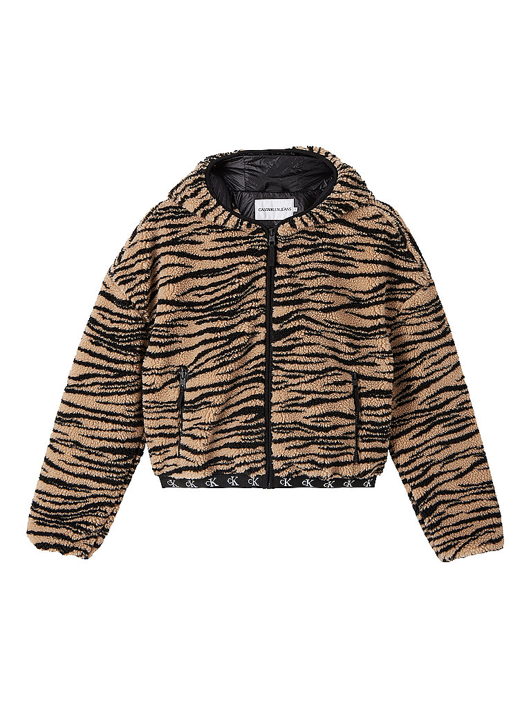 CALVIN KLEIN JEANS Felljacke beige | L